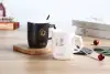 HY-966 430ml Golden Swan Ceramic Cup, Creative Swan Leisure Cup, Matte Glazed Ceramic Cup, Stainless Steel Spoon, Ceramic Lid Application Scenario